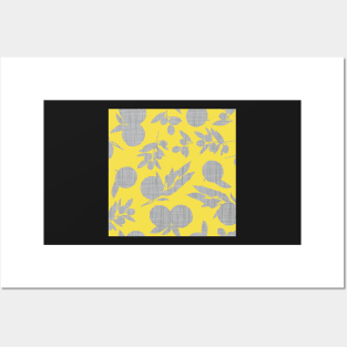 Olives and Oranges - Ultimate gray and Illuminating yellow Posters and Art